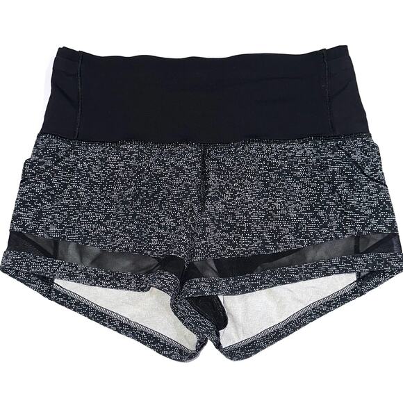 Lululemon Pace Perfect 3” Short in Soundwave White Black/Black Size 2 - Picture 2 of 16